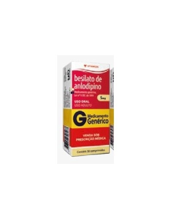 BESILATO DE ANLODIPINO 5MG COM C/2X15