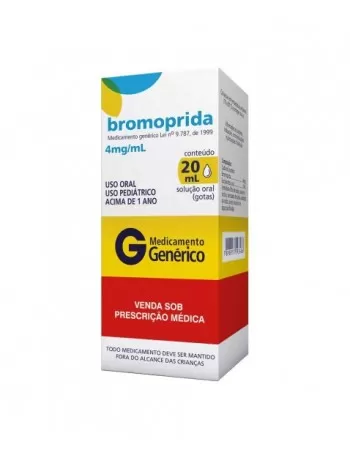 BROMOPRIDA 4MG/ML FRASCO 20 ML (24)