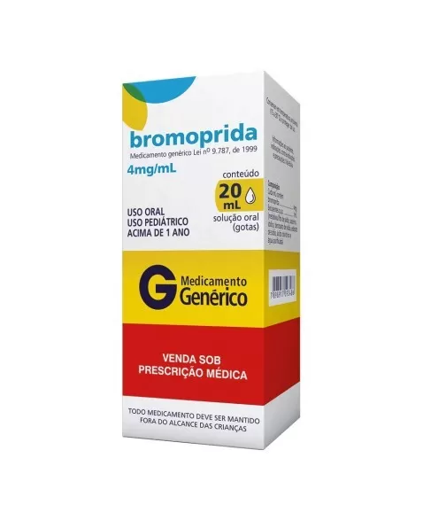 BROMOPRIDA 4MG/ML FRASCO 20 ML (24)