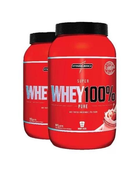 BS SUPER WHEY 100% MORANGO 907G