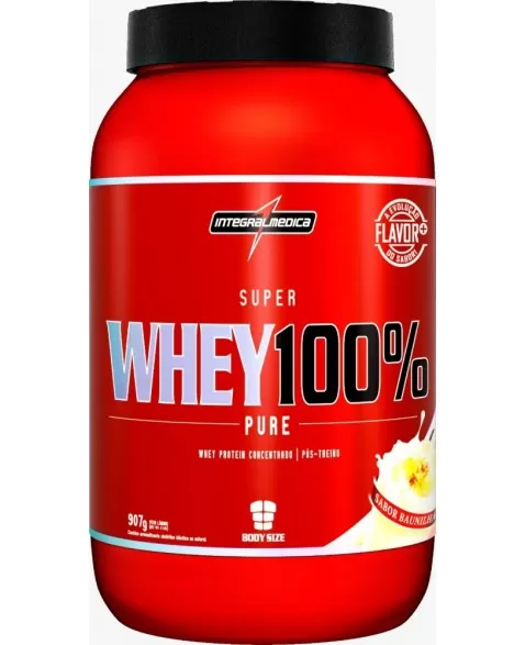 SUPER WHEY 100% PURE BAUNILHA 907G