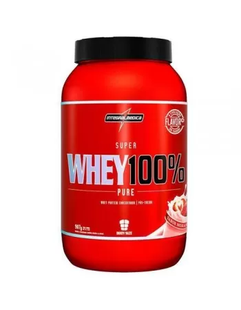 SUPER WHEY 100% PURE MORANGO 907G