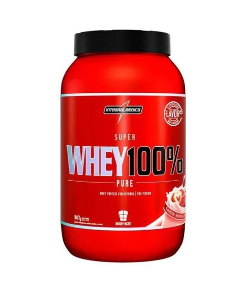 SUPER WHEY 100% PURE MORANGO 907G