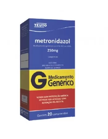 METRONIDAZOL 250MG C/ 20 CPR