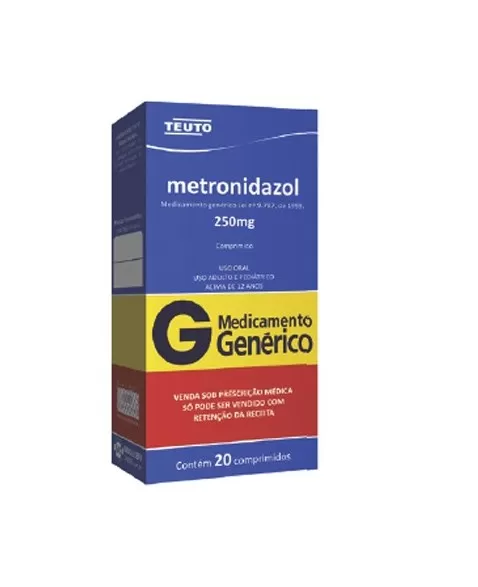 METRONIDAZOL 250MG C/ 20 CPR