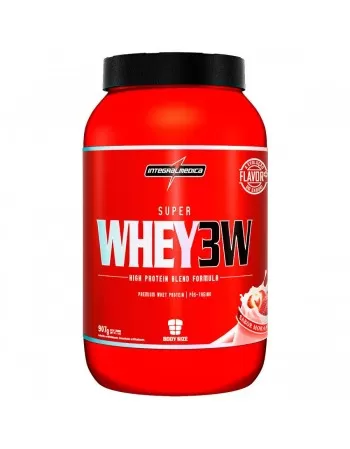 SUPER WHEY 3W MORANGO 907G V