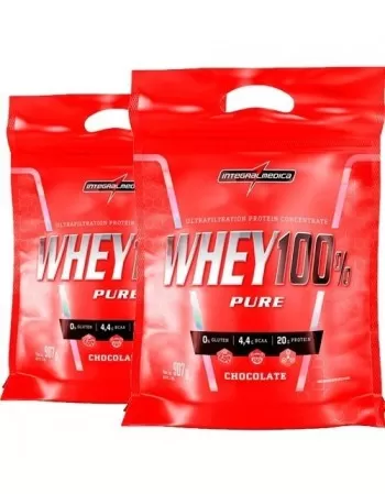 WHEY 100% PURE POUCH CHOCOLATE 907 SACO