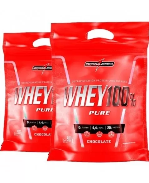 WHEY 100% PURE POUCH CHOCOLATE 907 SACO