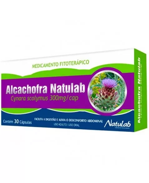 ALCACHOFRA NATULAB 300MG C/ 30 CAPS