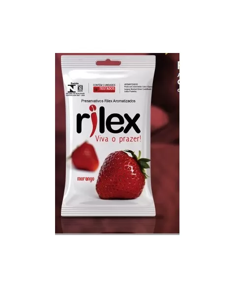 PRESERVATIVO RILEX MORANGO 48X3