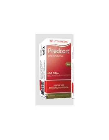 PREDCORT 5MG CPR C/ 1X20(PREDNISONA)