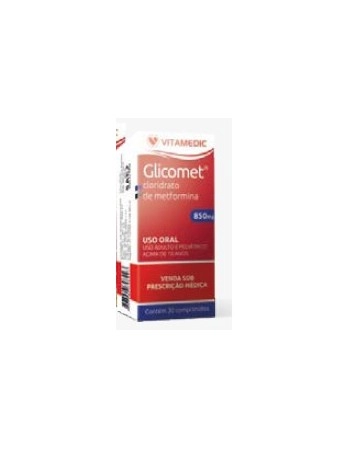 GLICOMET 850MG COM C/ 3X10(METFORMINA)