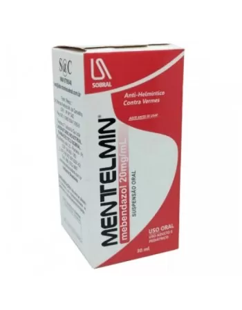 MENTELMIN SUSPENSAO 30 ML(MEBENDAZOL)