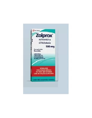 ZOLPROX 500MG 3 COMP (AZITROM)RDC 20 200