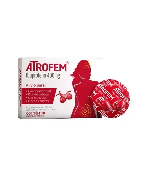 ATROFEM 400MG C/10 CAPS GEL (IBUPROFENO)