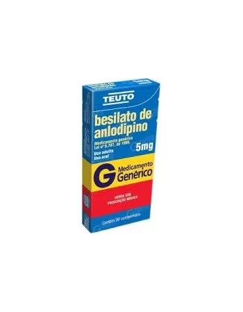 BESILATO DE ANLODIPINA 5MG C/30 COMP