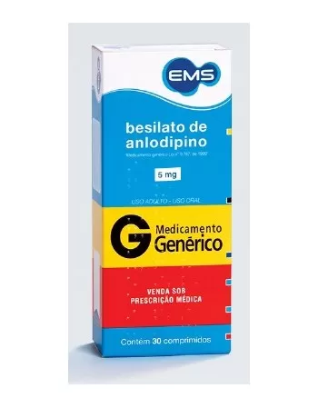 BESILATO DE ANLODIPINO 5MG 3BLT C10CP*