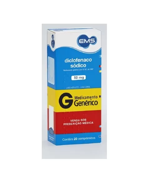 DICLOFENACO SOD 50MG 2BLTXC/10COM REV-LG