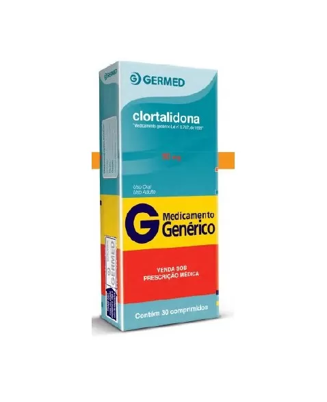 CLORTALIDONA 50MG C/ 30 CPR