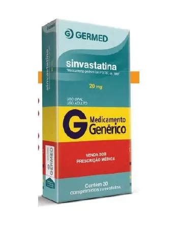 SINVASTATINA 20MG C/ 30 CPR