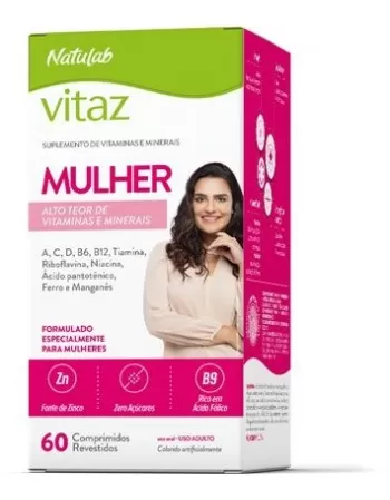 VITAZ MULHER 630MG 60COMX50CT