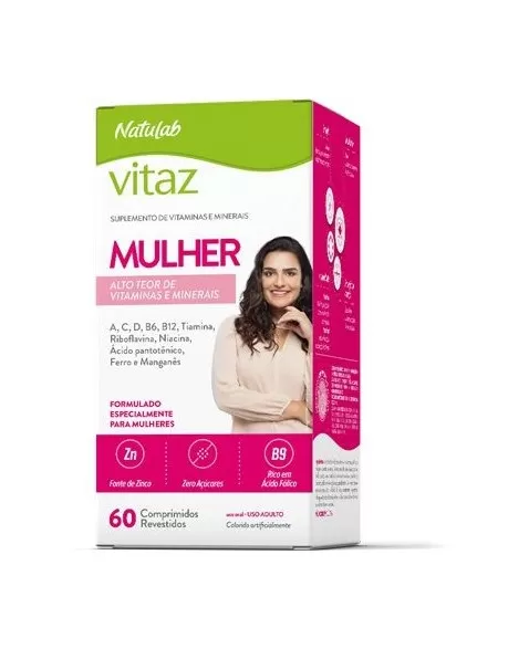 VITAZ MULHER 630MG 60COMX50CT