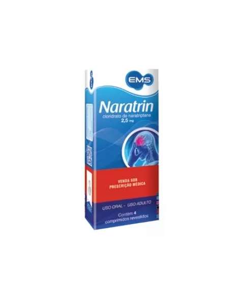 NARATRIN 2,5MG C/4 COMP REV (60)