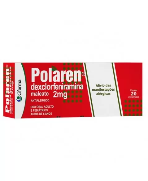 POLAREN/DEXCLORFENIRAMINA 20CPR