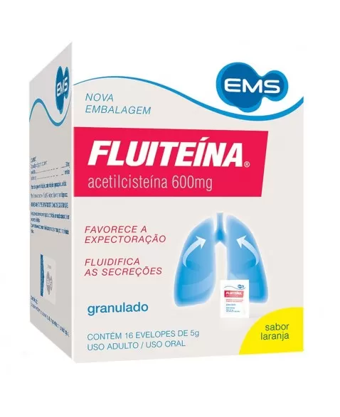 FLUITEINA 600MG 16 ENV(ACETILCISTEINA)36