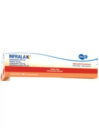 INFRALAX C/100(PARA+CAFEI+CARIS+DICLO)24