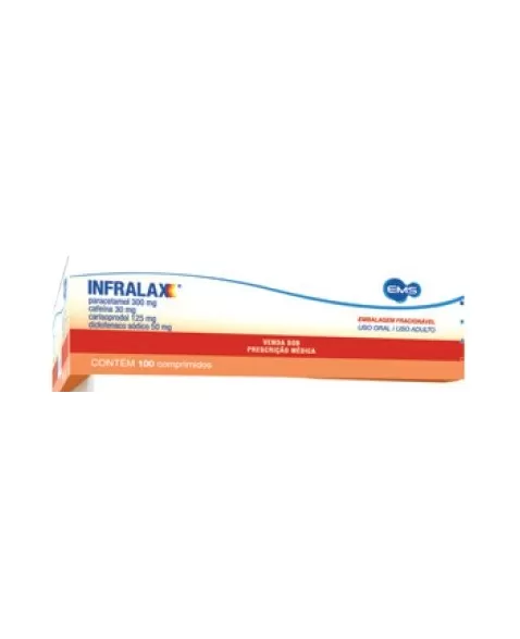 INFRALAX C/100(PARA+CAFEI+CARIS+DICLO)24