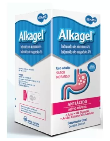 ALKAGEL MORANGO SUSP C/240ML(30)