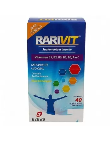 RARIVIT C/40 CPR - SUPLEMENTO ALIMENTAR