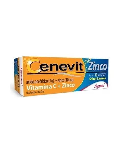 CENEVIT ZINCO 1G 10 EFERV(VITAMINA C)(60