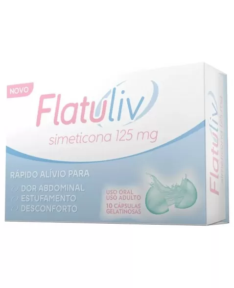 FLATULIV GEL 125 MG C/ 10 CAPS (SIMETIC)