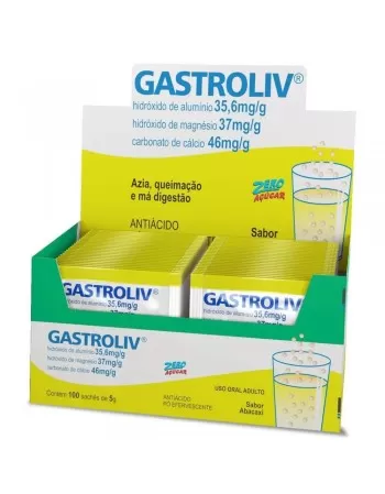 GASTROLIV ABACAXI 100 SACHES 5GR
