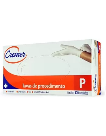 LUVA DE PROCEDIMENTO C/1PAR TAM P (100)