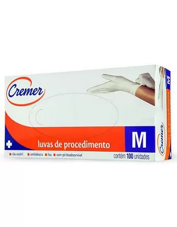 LUVAS PROCED. TAM M C/100 (10)