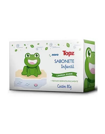 SABONETE BARRA SUAVE TOPZ BABY 80G