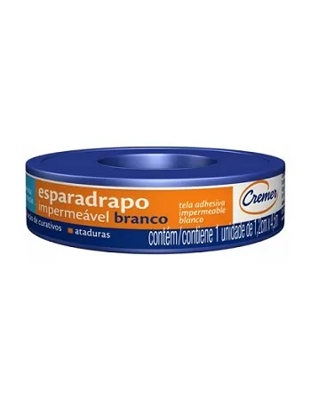 ESPARADRAPO 1,2CM X 4,5M IMPERMEÁ BRANCO