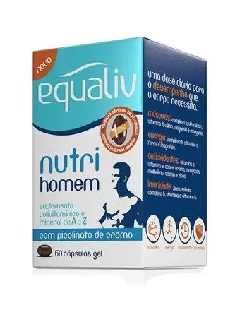 EQUALIV NUTRI HOMEM X60 CAP GEL