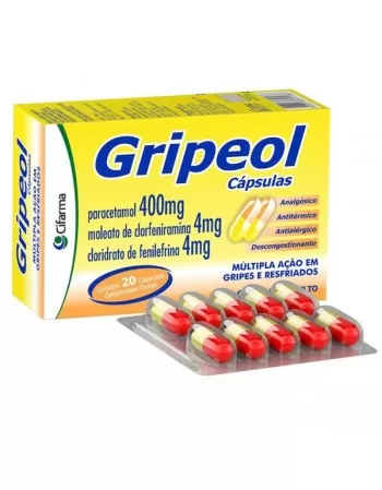 GRIPEOL 20CPS(PARAC+CLOFENI+FENILEFRINA)