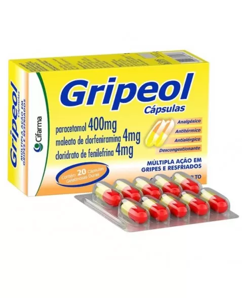 GRIPEOL 20CPS(PARAC+CLOFENI+FENILEFRINA)