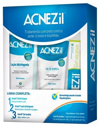 KIT ACNEZIL (GEL SEC GEL LIMP LOCAO)