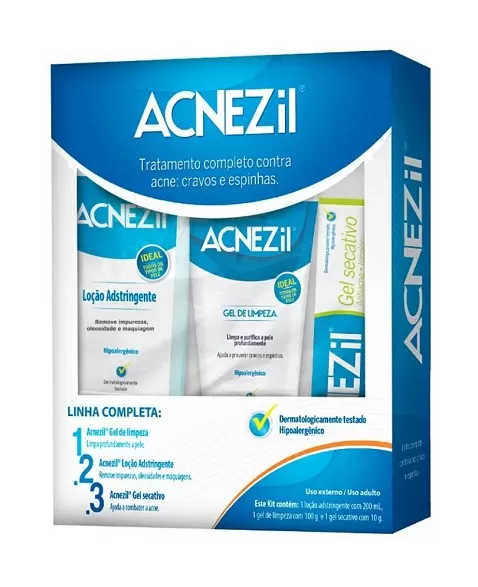 KIT ACNEZIL (GEL SEC GEL LIMP LOCAO)