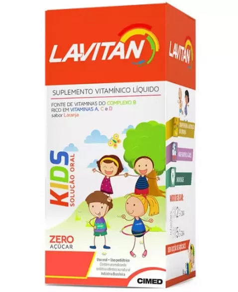 LAVITAN KIDS C/ 60 CPR SABOR LARANJA