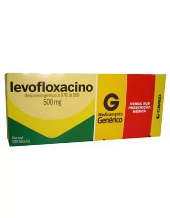 LEVOFLOXACINO 500MG 10 COMP*