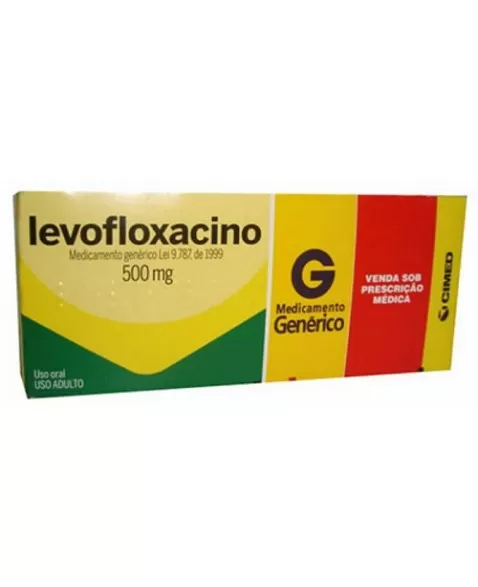 LEVOFLOXACINO 500MG 10 COMP*