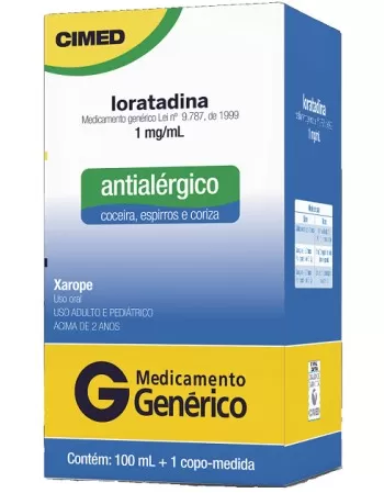 LORATADINA 1MG/ML XPE FR 100ML