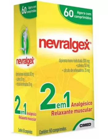 NEVRALGEX C/ 60 CPR (DIPIRONA+CAFEINA)